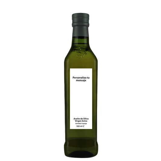 Pack 6 botellas 500 ml de aceite con etiqueta personalizada