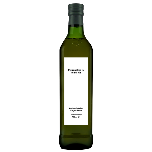 Pack 6 botellas 750 ml de aceite con etiqueta personalizada